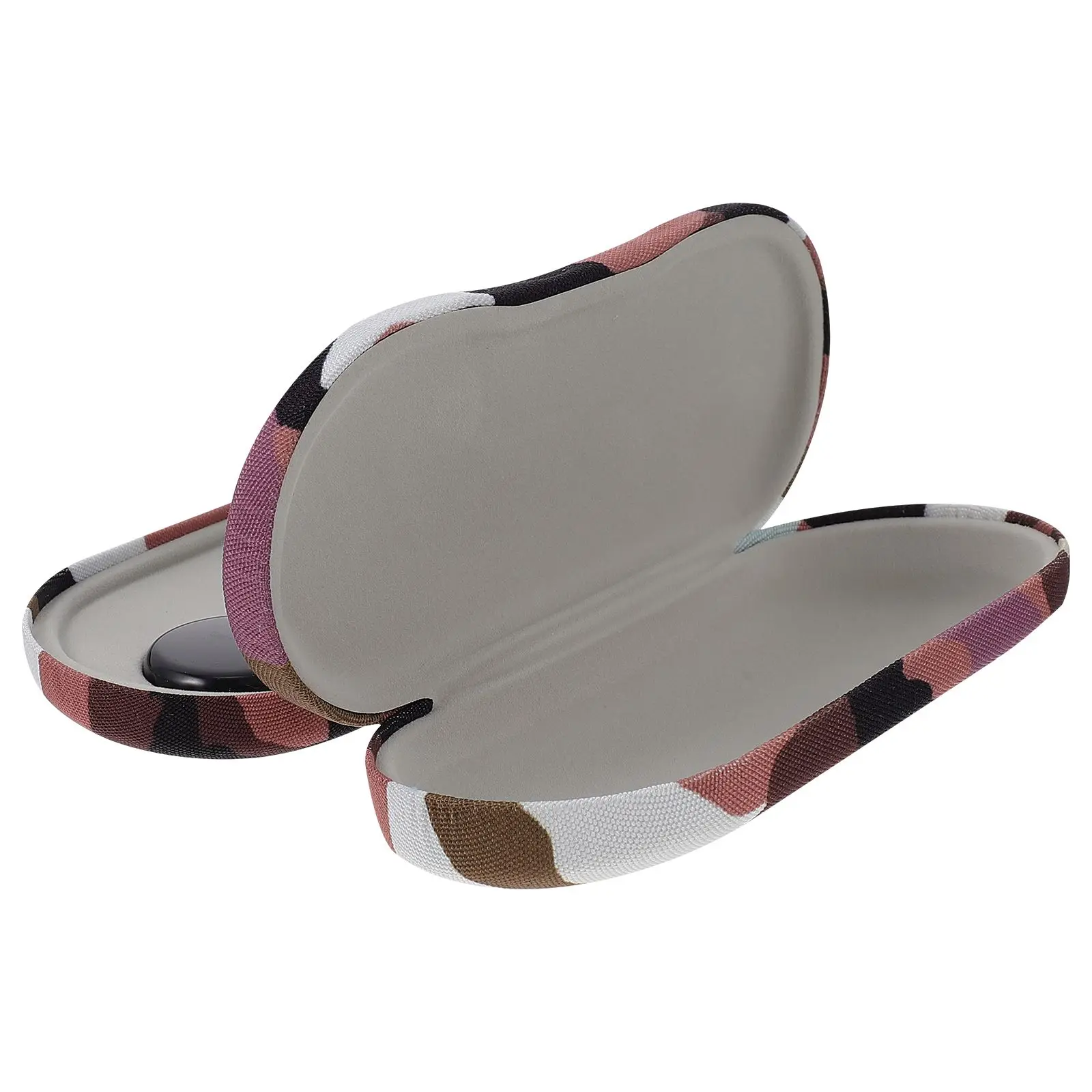 

Glasses Case Durable Portable Flocking Cloth Myopia Holder Ideal Gift Lightweight Easy Open Close Pattern Container