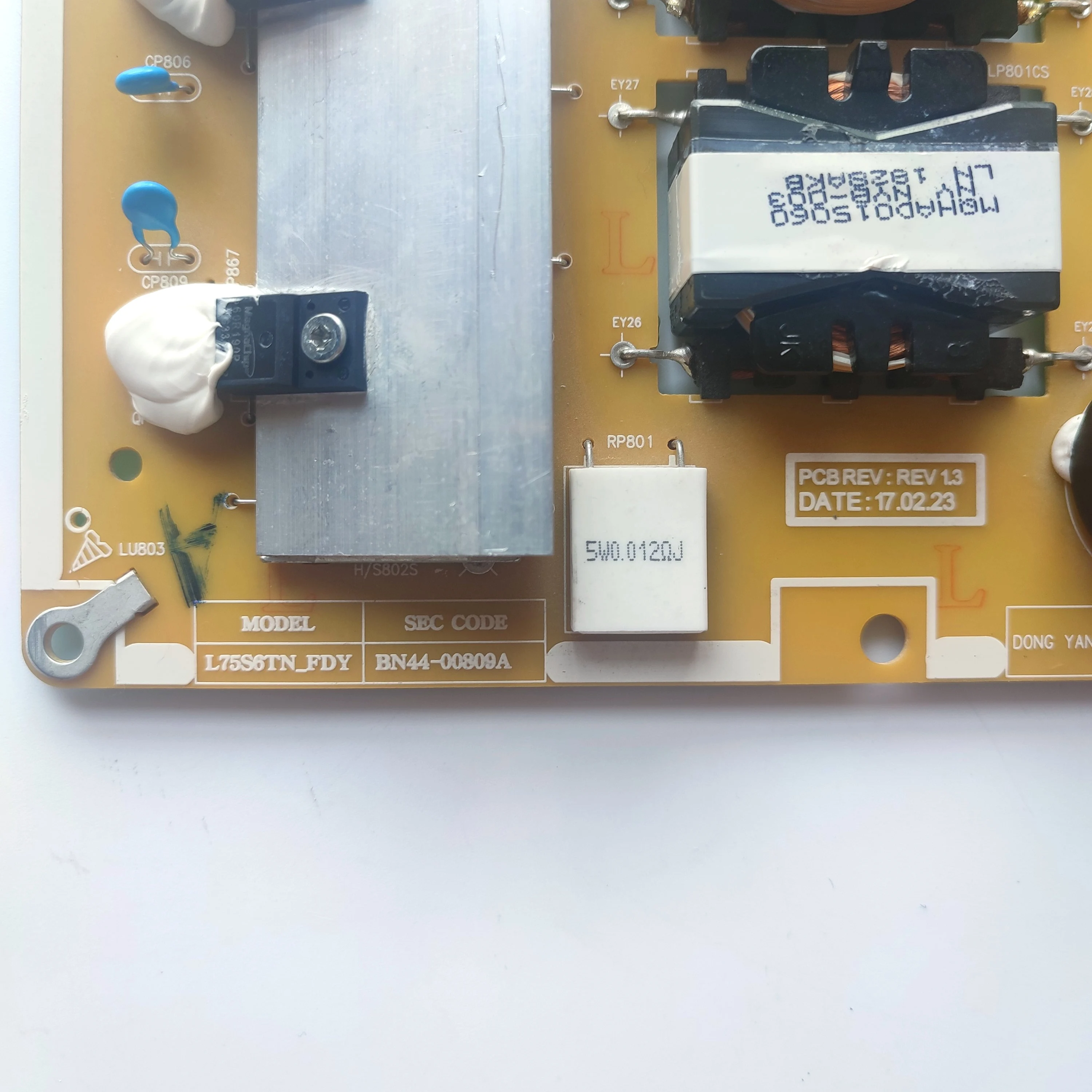 Genuine Original Power Supply Board BN44-00809A L75S6TN-FDY REV 1.3 For  UE75MU6105 UA75MU6100 UN75MU6300FXZA TV Parts