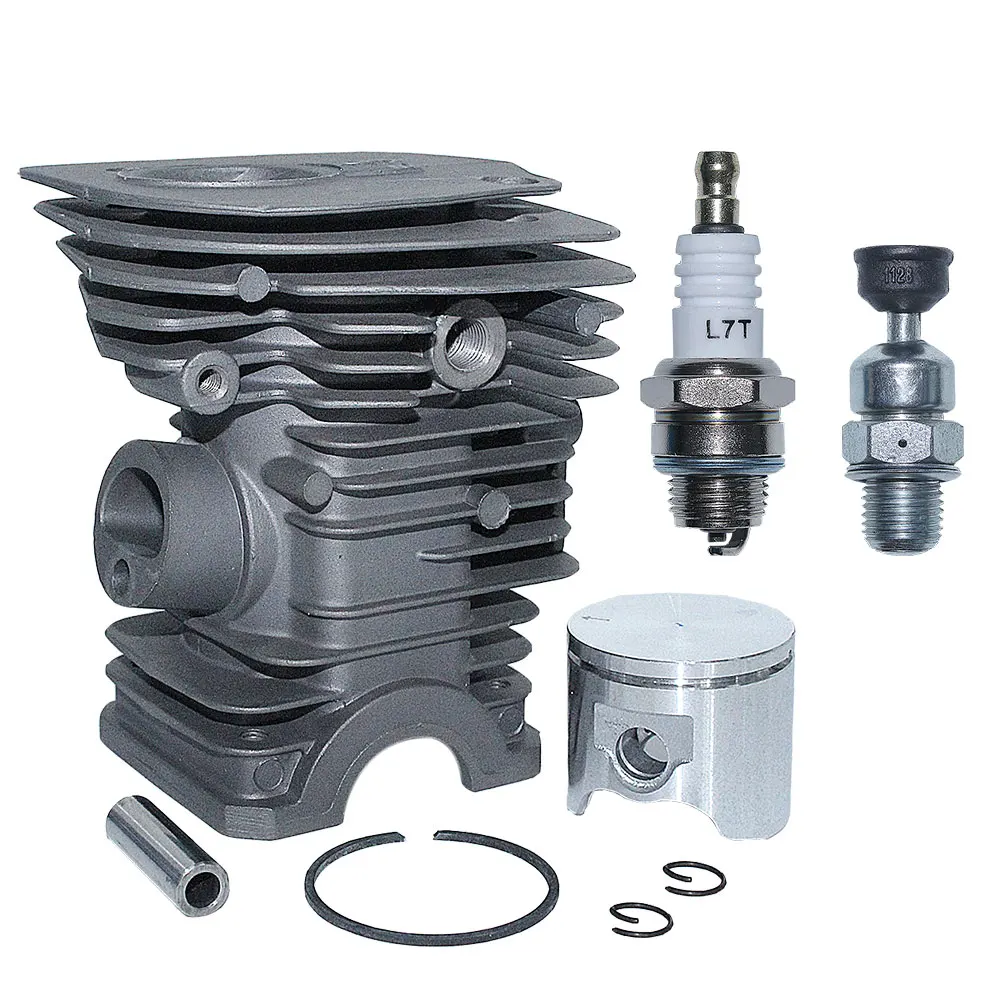 42mm Cylinder Piston Kit For Husqvarna 340 340E 340EPA 345 345E 345EPA 350EPA Spark Plug Decompression Valve