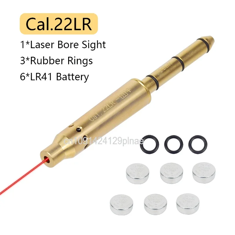 Cal.22 Laser Bore Sight .22LR Laser Boresighter .22 Laser Collimator for Rifle .22 La-ser Pointer