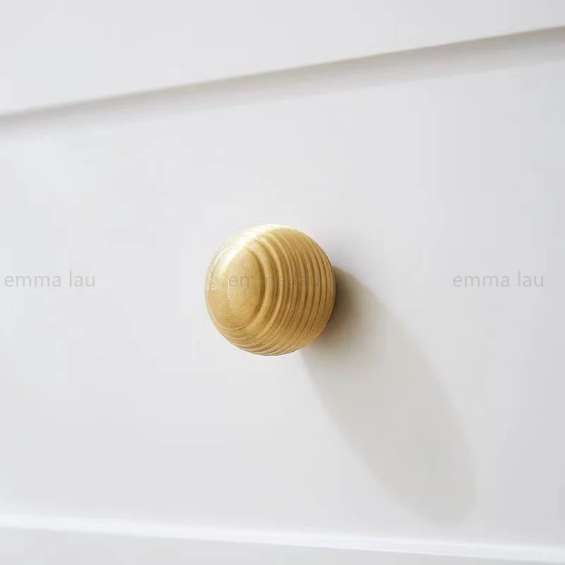 Moderne goldene Möbel Griff Schublade Knopf massives Messing runde Zylinder griffe für Schrank tür Küchen schrank Kleider schrank zieht