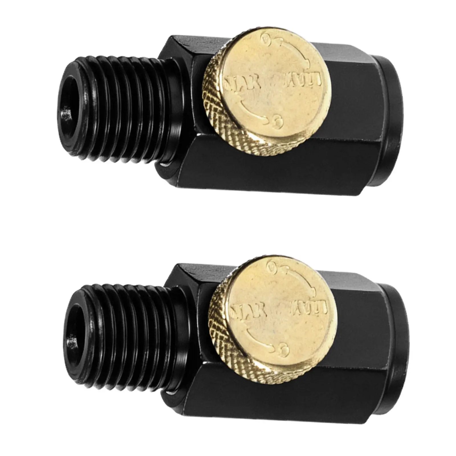 2Pcs Air Valve Regulator for Pneumatic Tools Adjustable Metal Air Flow Control Compressor Line Valve Speed Control Throttle