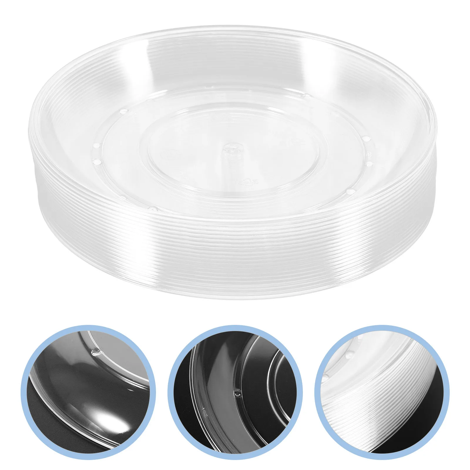 20pcs Transparent Serving Platters Dipping Bowls For Sauce Mustard Soy Condiments Appetizers Snacks Fruit Candy Chocolate Small