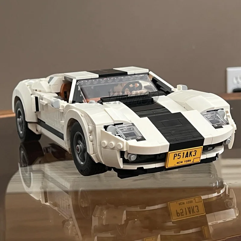 NEW 1188Pcs Parts Creative Expert MOC Ford GT40 Super Racing Sports Car 10295 MOD Version Building Blocks Vehicle DIY Bricks Toy