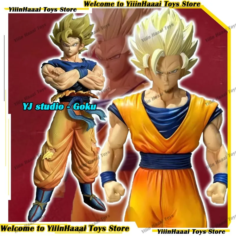 

В наличии: Фигурка аниме-персонажа Гоку из Dragon Ball от YJ Studio, коллекционная статуэтка Супер Сайян, декоративная модель 32 см, подарок на день рождения