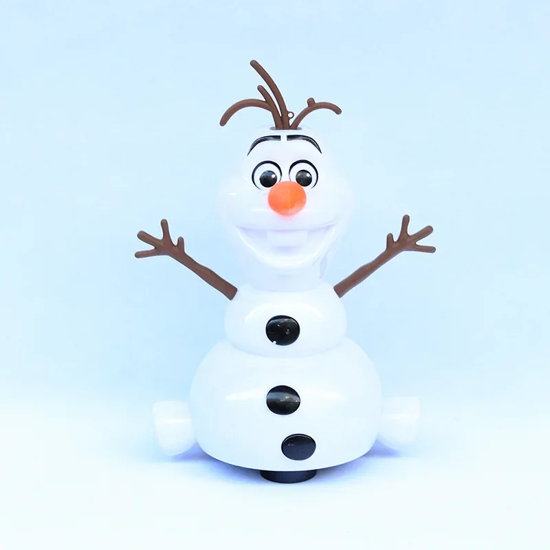 Disney Frozen 2 Dancing Snowman Olaf Robot With Led Music Flashlight Electric Action Figure Model Kids Toys For Children Gift