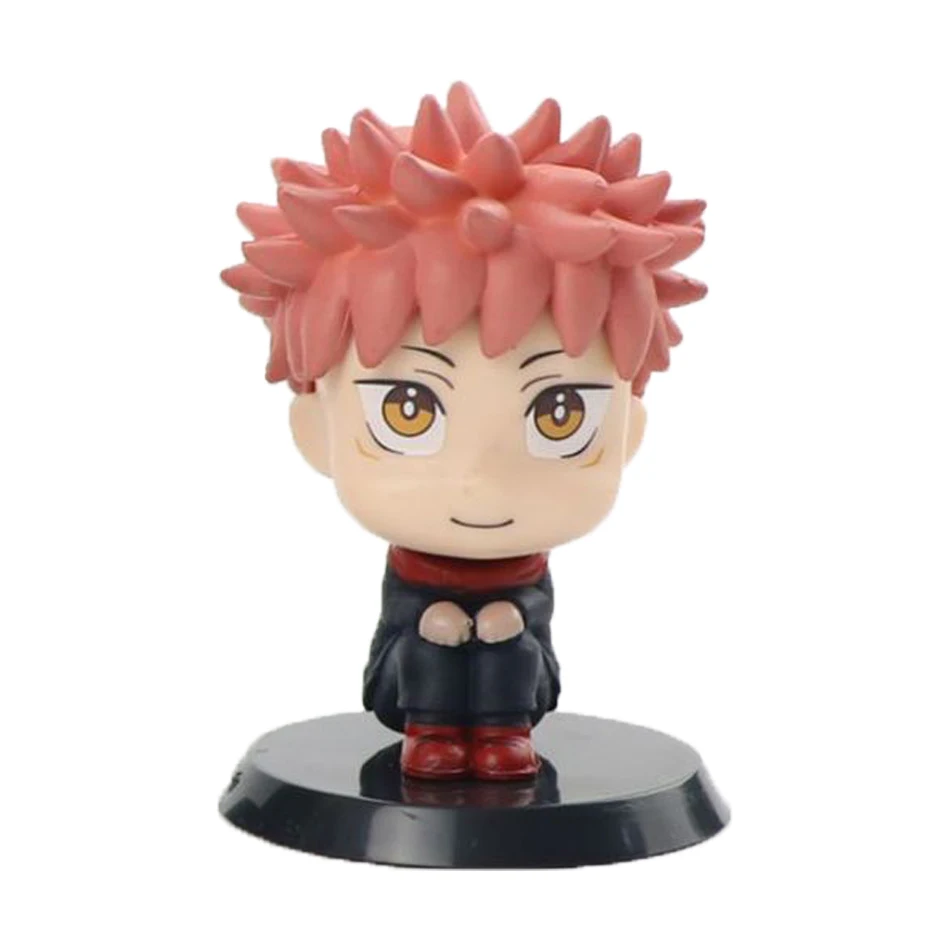 7cm Anime Jujutsu Kaisen Figure Itadori Yuji Gojo Satori Fushiguro Megumi Kugisaki Kawaii Toy Car Decoration PVC Model Gift