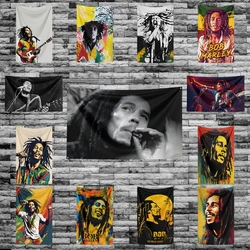 Reggae Bob Marley Flag Polyester Digital Printing Tribute Music Banner