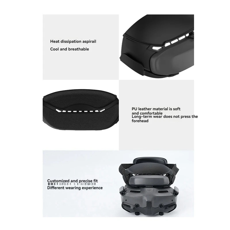 VR Kit For DJI Goggles 3 Flying Glasses Forehead Headrest Mask For Avata 2 Crossover Accessories