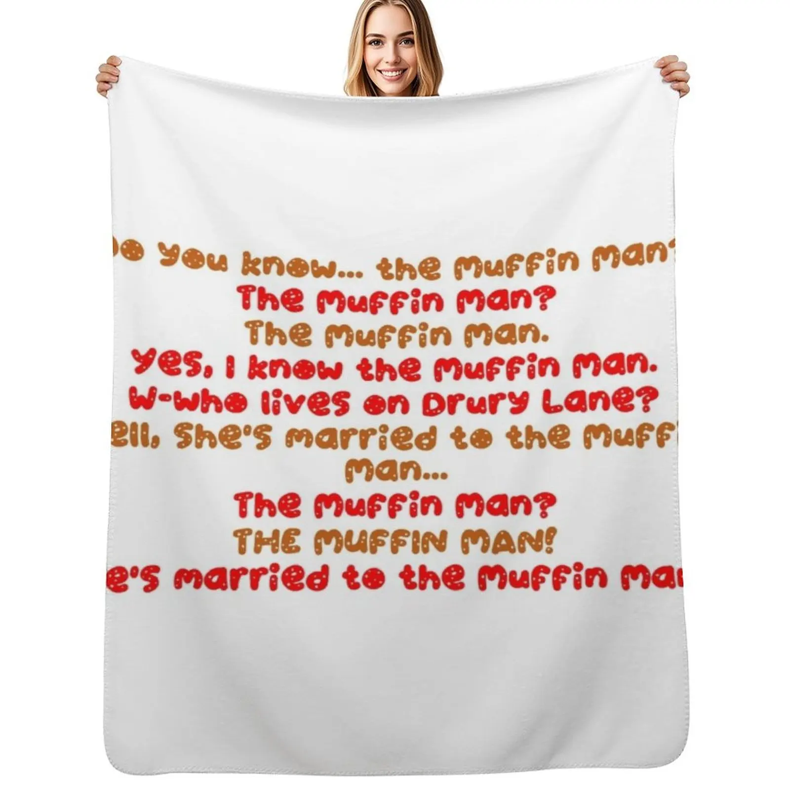 

Do You Know The Muffin Man Throw Blanket valentine gift ideas Soft Decorative Sofas Personalized Gift Blanket