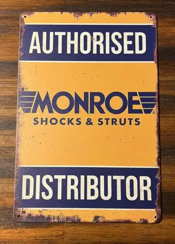 Monroe Shocks  Struts Vintage Novelty Metal Sign 12