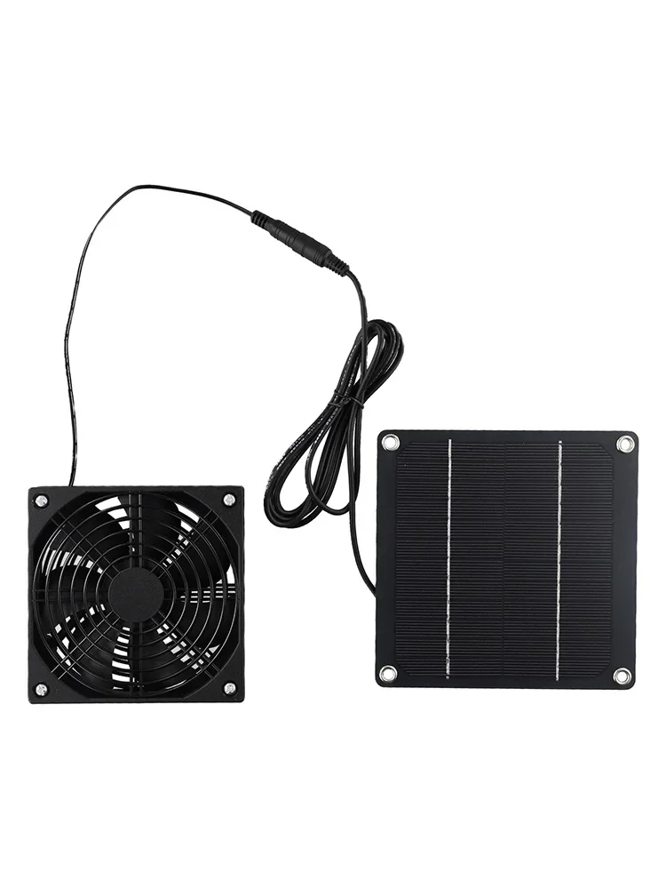 

Brand New Solar Exhaust Fan Air Extractor Waterproof Compact Easy Installation Exquisite Study For Greenhouses Pet Houses