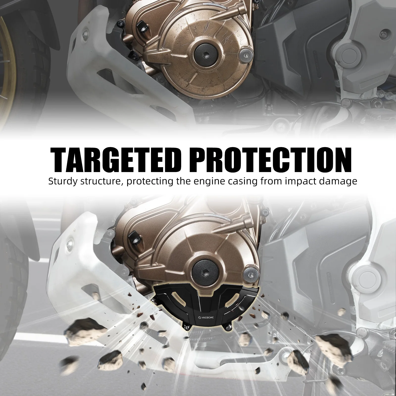 2020-2026 For Honda CRF1100L Africa Twin Adventure Sports DCT Clutch Cover Guard  Motor Cover Protecter CRF1100L Africa Twin DCT