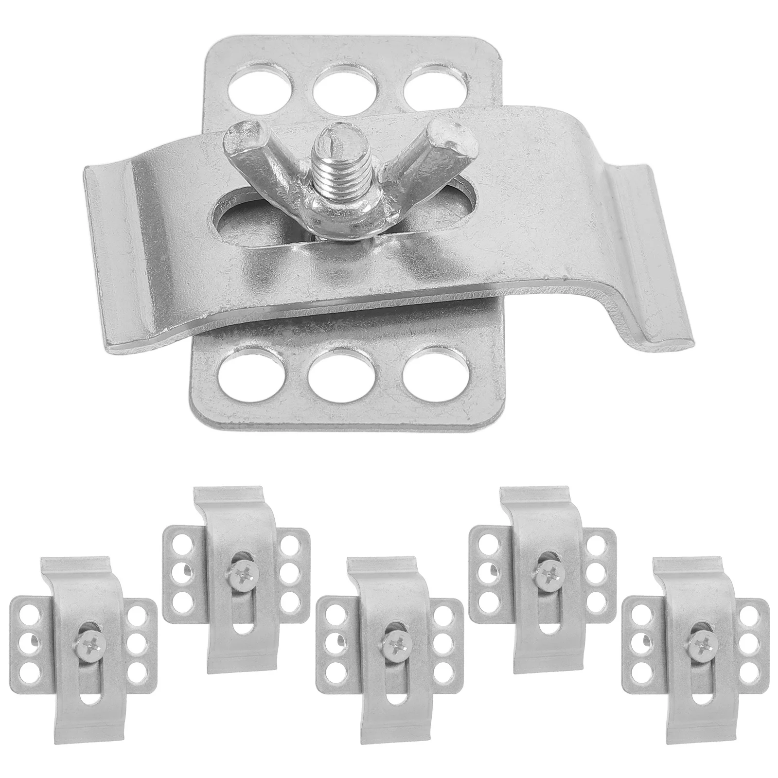 

6Pcs Epoxy Sink Mounting Clips Reliable Support Hardware for Secure Undermount Sinks Easy to Install Undermount Sink Brackets