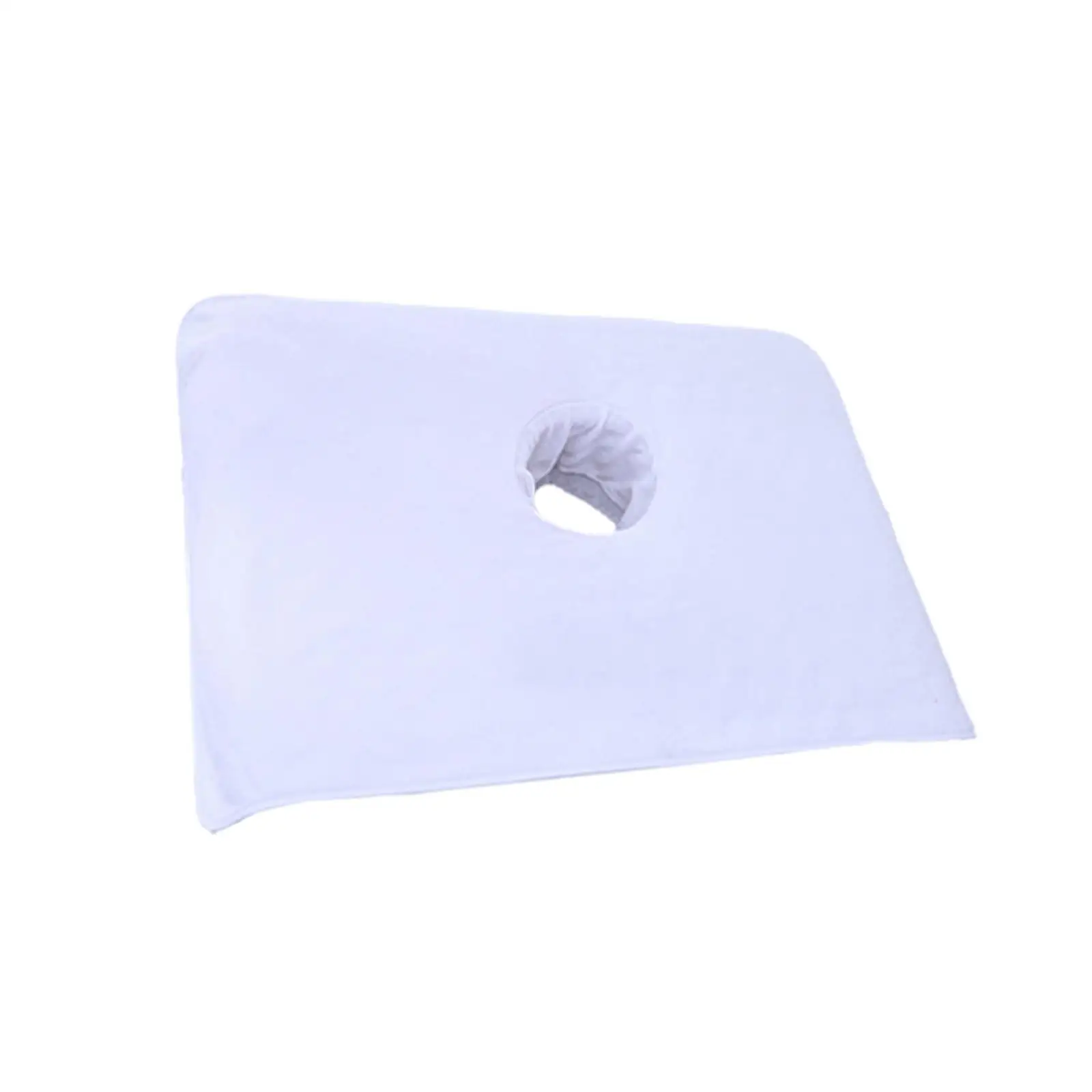 

Впитывающее волокнистое полотенце-накладка на подушку с отверстием, многоразовый защитный чехол для профессиональных массажных столов в спа-салонах