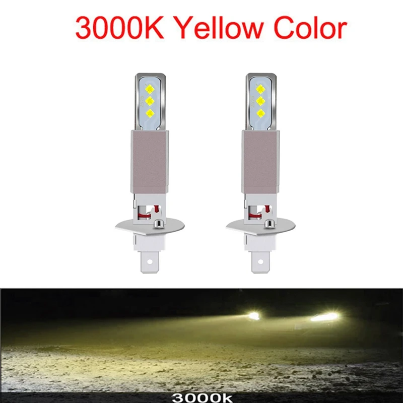 10Pcs LED CSP Mini H1 20000LM Bulbs Cunbus Car Headlight Fog Light 6SMD Bulbs Auto Fog Lamp Turn Signals