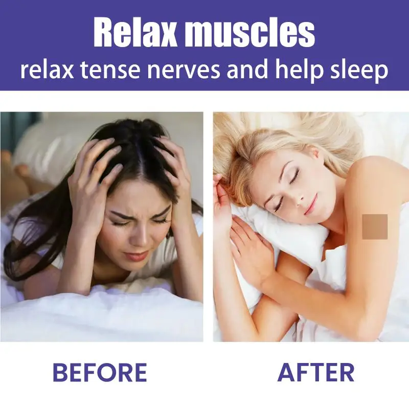 Sleep Patches Insomnia  Relieve Headache Decompression Neurasthenia Soothing Plasters Body Relaxing Help Sleeping Patch