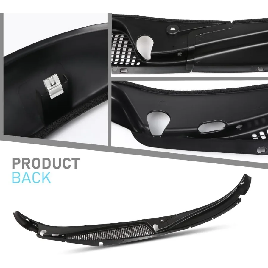 غطاء فتحة تهوية ممسحة الزجاج الأمامي من الجانب الأيسر الأيمن متوافق مع Chevy Express 1500 2500 3500 Van 19962017 متوافق مع GMC S