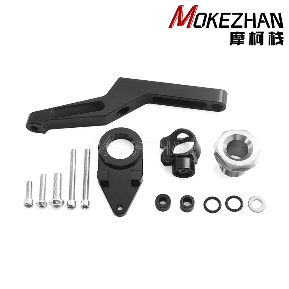 Motorcycle Steering Damper Bracket Mount For Kawasaki ZX-6R636 ZX6R 636 ZX636 ZX-6R 2009-2024 Parts Steering Stabilize Support