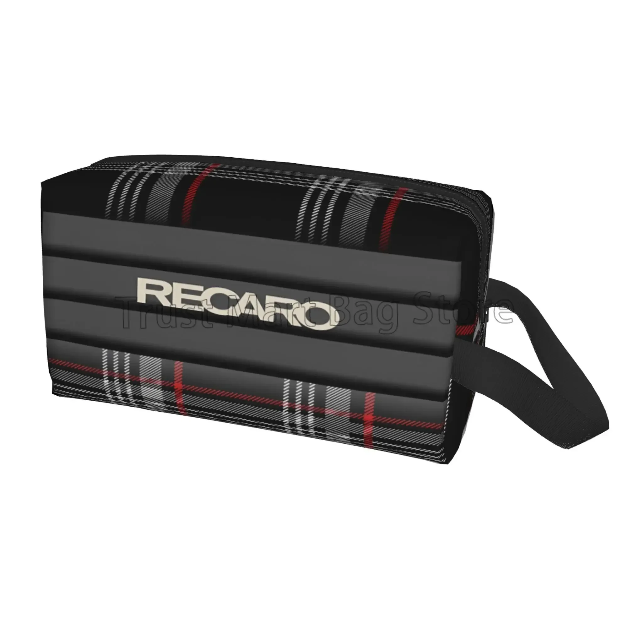 Recaros Logo Storage Bags Men Women Portable Large Capacity Toiletry Bag Cosmetic Cases for Travel Storage and Everyday Use