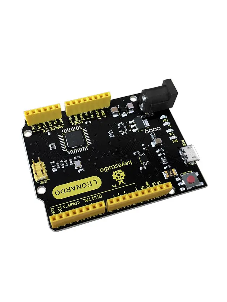 Keyestudio Leonardo R3 mikrokontroler oryginalna płytka rozwojowa Atmega32u4 z kablem Micro USB dla Arduino DIY zestaw startowy — zdjęcie 2