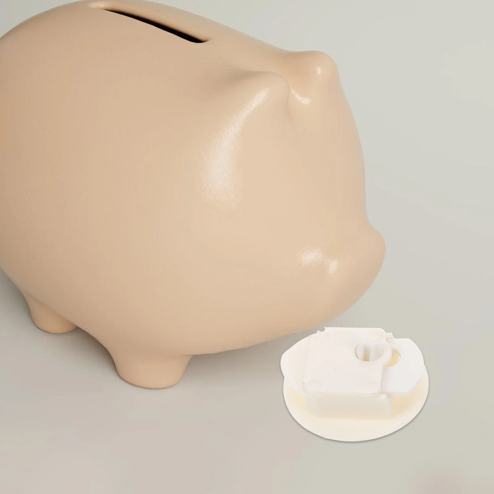 

5Pcs Saving Box Stopper Covers Plastic Lock Head Closure Plugs for Piggy Bank Money Jar Secure Bottom Stoppers Easy Retrieval