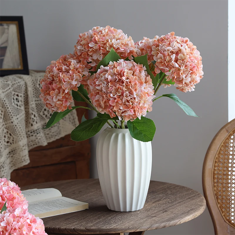 1 قطعة/5 قطعة كبيرة مطرزة الكرة محاكاة زهرة غرفة المعيشة زينة زخرفية طاولة طعام تشكيلة زهور الدعامة #1