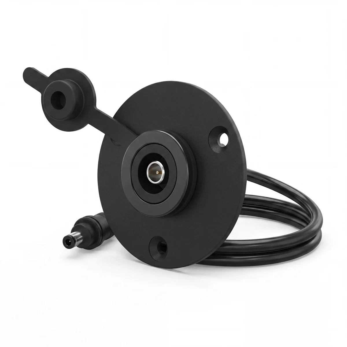 For Starlink Mini Passthrough Wall Socket DC Female to Male Silicone Plug Cover Round Panel Socket +30cm Cable