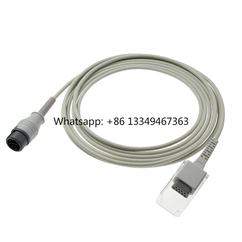 Compatible for T5/T8 Medical Adapter Cable  Pulse-Extension Probe Sensor Wire Oxygen