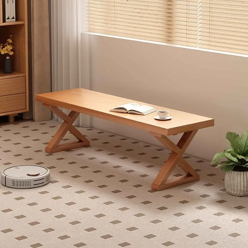 

Nordic bench dining chair family homestay minimalist bedroom shoe changing solid wood bed end stool