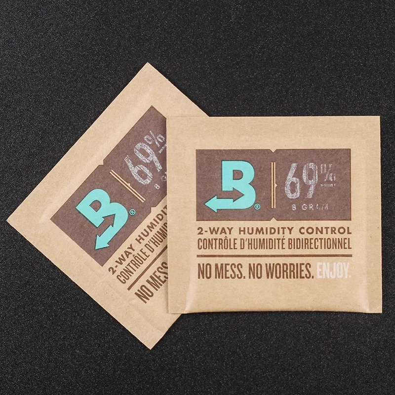 Good Quality 8g 69% RH 2-Way Humidity Control for Cigars Portable Cigar Humidifier Moisturizing Bag Cigar Accessories