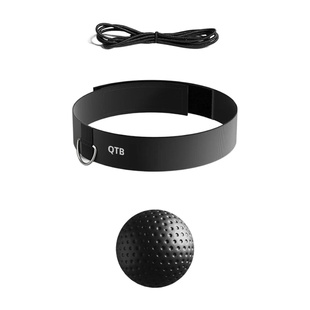 QTB Punching balls [for boxing practice], Boxing Reflex Ball with Elastic Head Band for Punch MMA Speed Focus Training