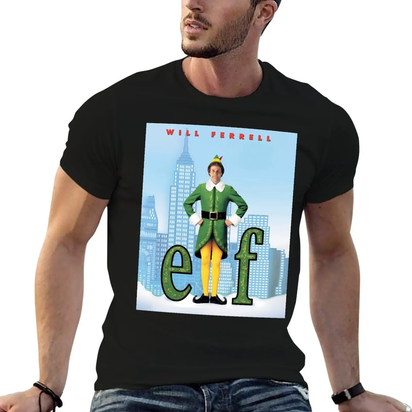 Buddy The Elf T-Shirt anime t shirts Aesthetic clothing t shirts men