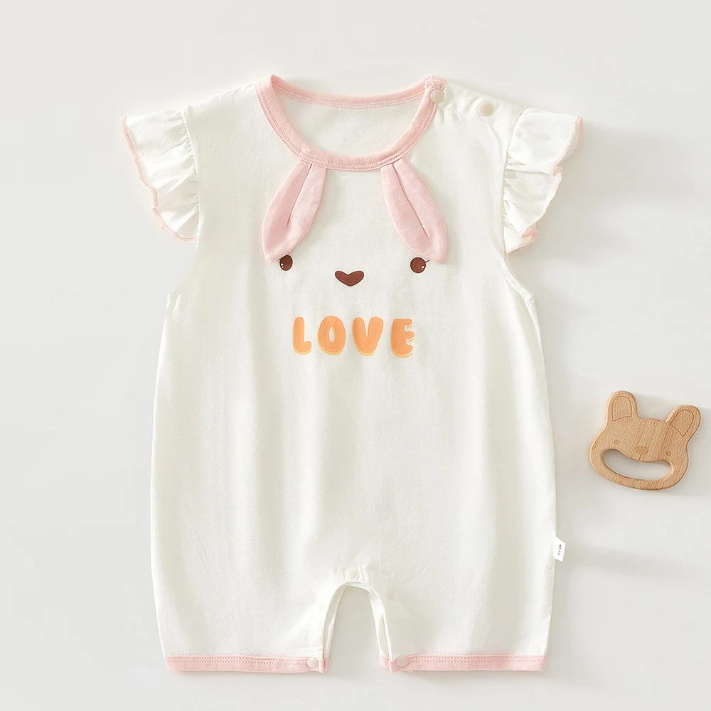 

Baby Girl Clothes Summer Cotton Cute Baby Boy Rompers Short Sleeve Animal Print Thin Baby Jumpsuit Unisex Infant Clothing