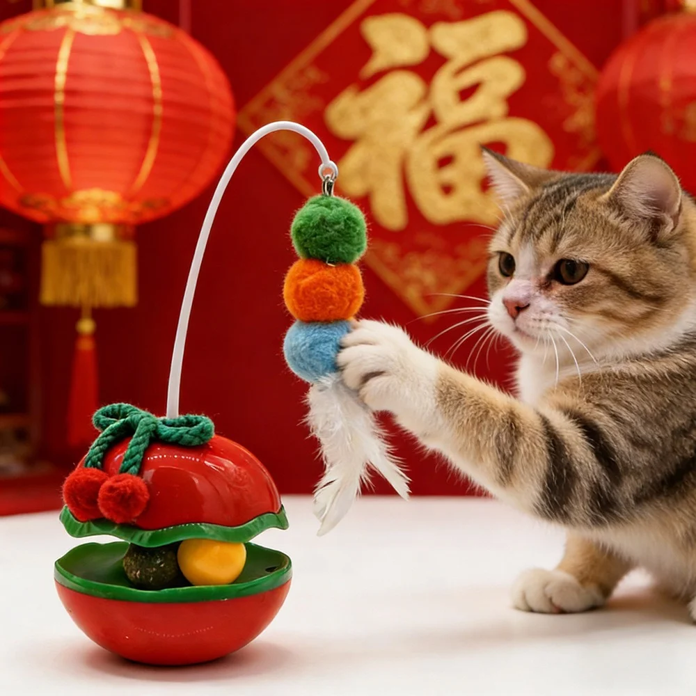 Cat toys: Inflatable toy, cat stick, cat self-amusement toy, cat boredom relief toy, cat mint ball, cat turntablet