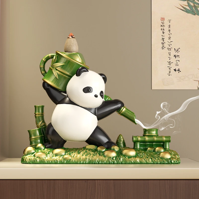 1PC Backflow Incense Burner Household Panda Merchandise Souvenir Incense Burner Tea Table Ornament Souvenir