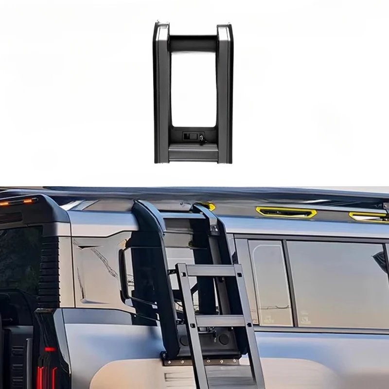 

Багажник на крышу из алюминиевого сплава для Byd Equation Leopard Titanium 7 2025, платформа для перевозки грузов, внедорожная лестница, грузоподъемность 100 кг, простое крепление