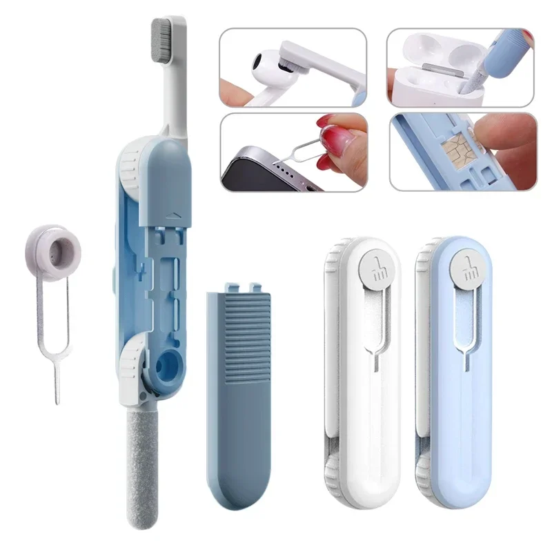 Multifunctional Cleaning Brush Pen for Airpods Pro 3 2 1 Cleaner Kit SIM Card Holder Removal Needle Wireless Earbuds Cleaners