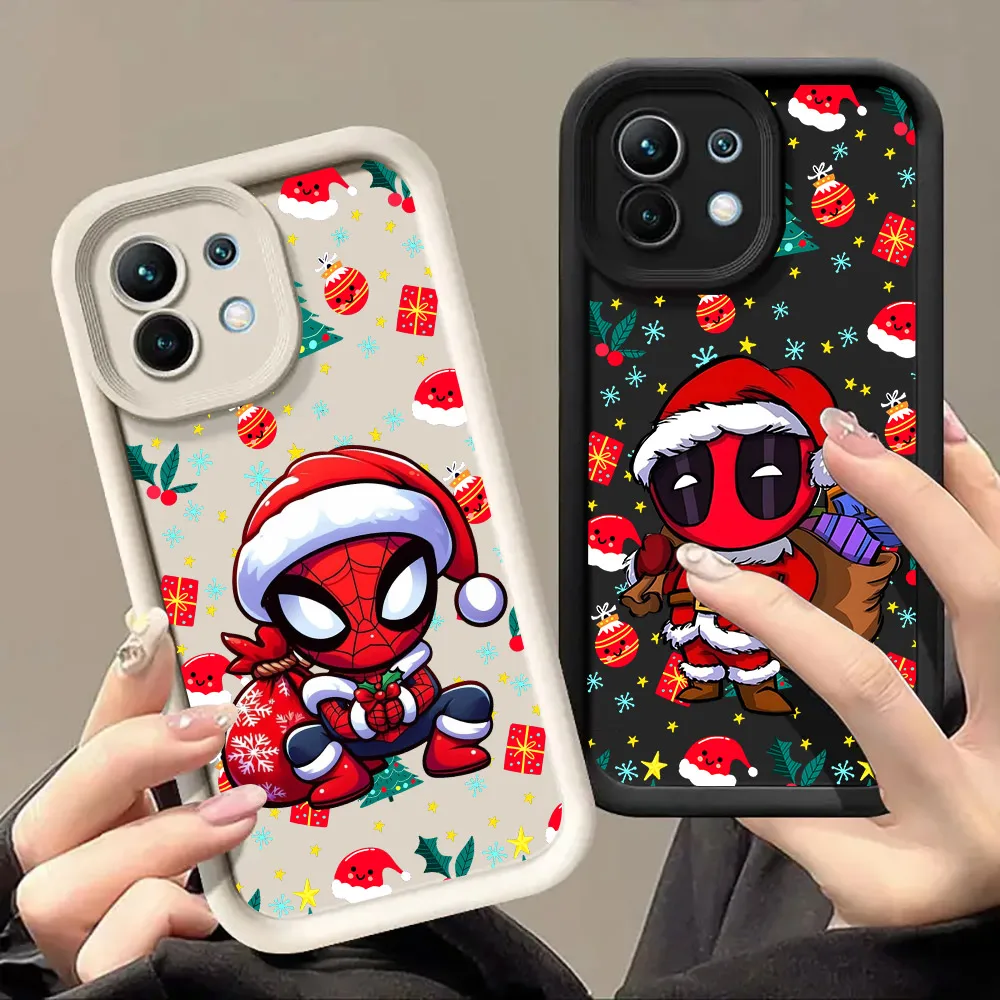 

Marvels Christmas New Year Phone Case For Xiaomi 17 Pro Max 15T 14T 13T 11Lite Poco X5 X6 X7 F5 F7 M6 M7 Pro Soft Perfect Cover