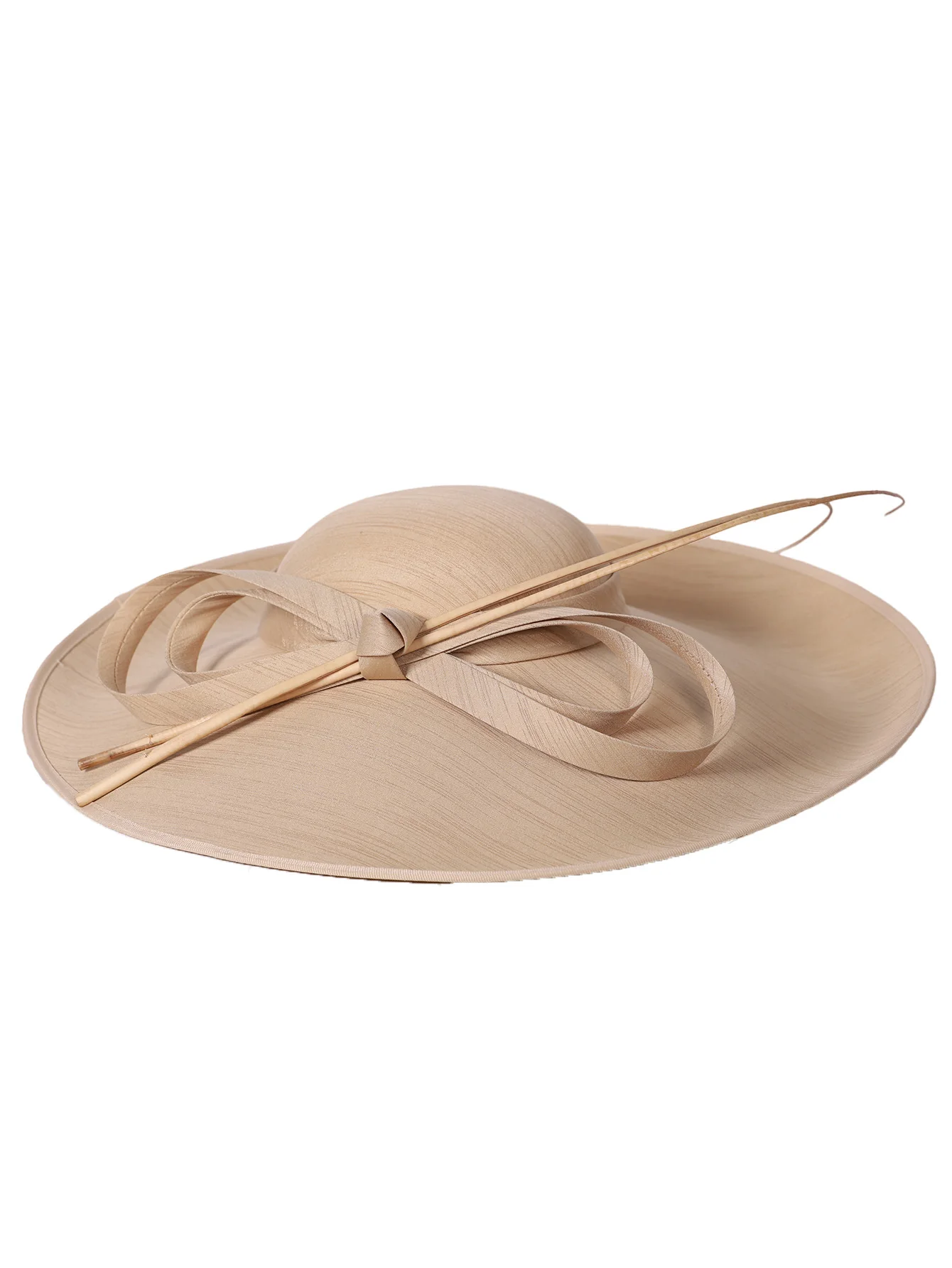FS Royal Red Damen Hochzeiten Fascinator Hüte Frauen Schwarz Große Große Krempe Kentucky Kirche Fedoras Tea Party Kleid Sinamay Hut – Detail 3