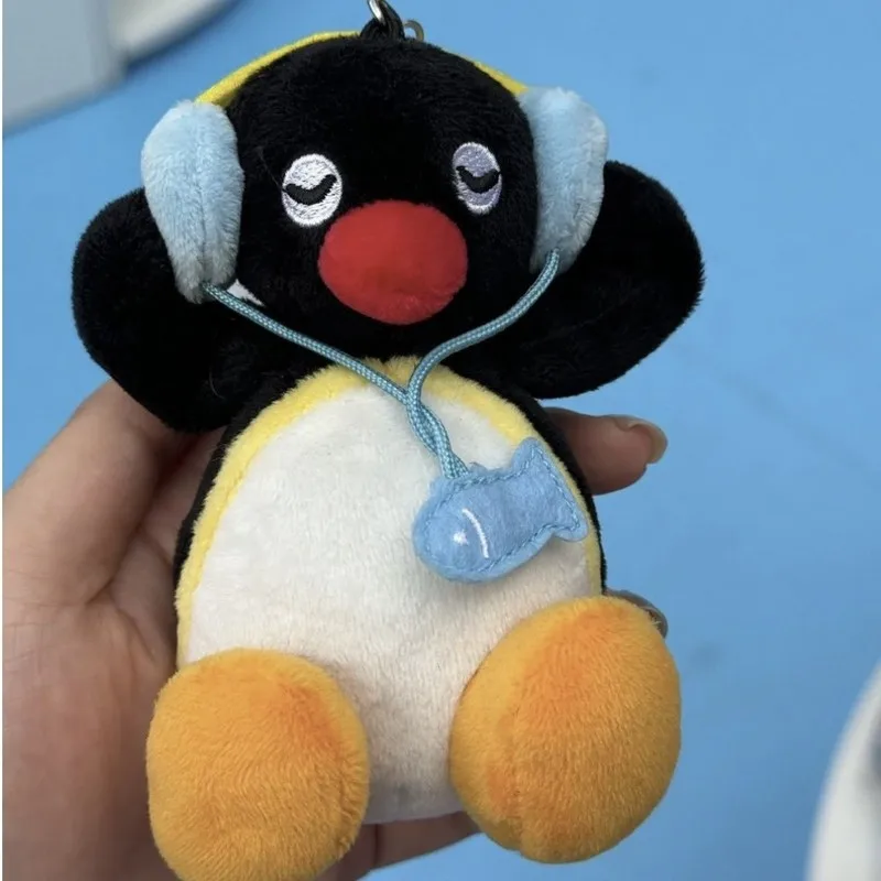 Llavero de Peluche de Pingüino con Audífonos, Muñeco de Peluche Adorable, Divertido Colgante de Dibujos Animados para Bolsos, Mochilas y Carteras, Regalo Sorpresa