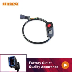 OTOM Motorcycle Multi-Function Switch Engine Button Handlebar Original Plug ON/OFF Electric Controller For KTM HUSQVARN GASGAS