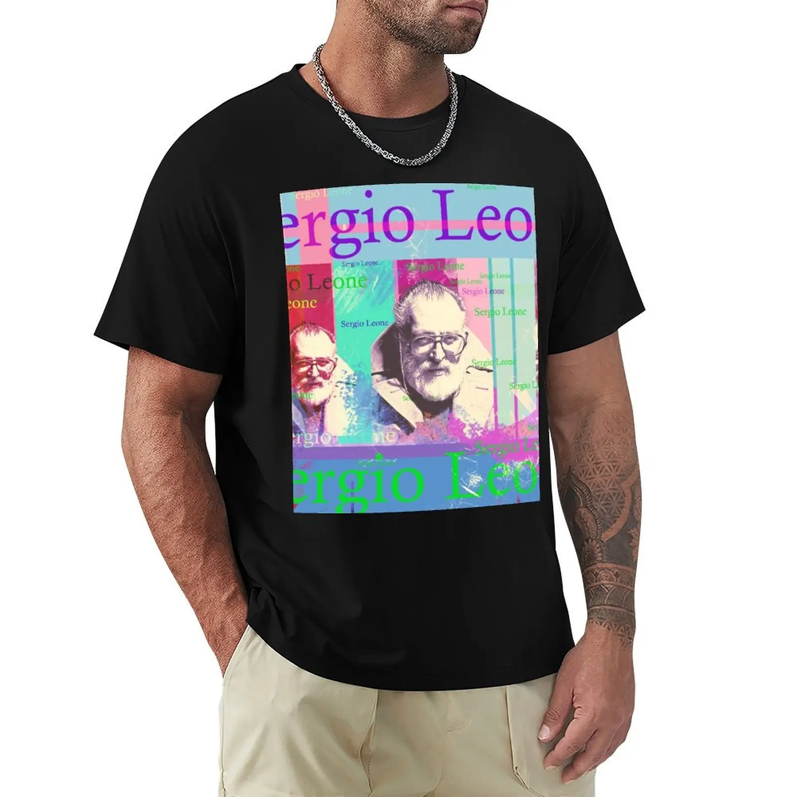 

Director Sergio Leone, aesthetic portrait T-Shirt custom t shirt tees plain t shirts men