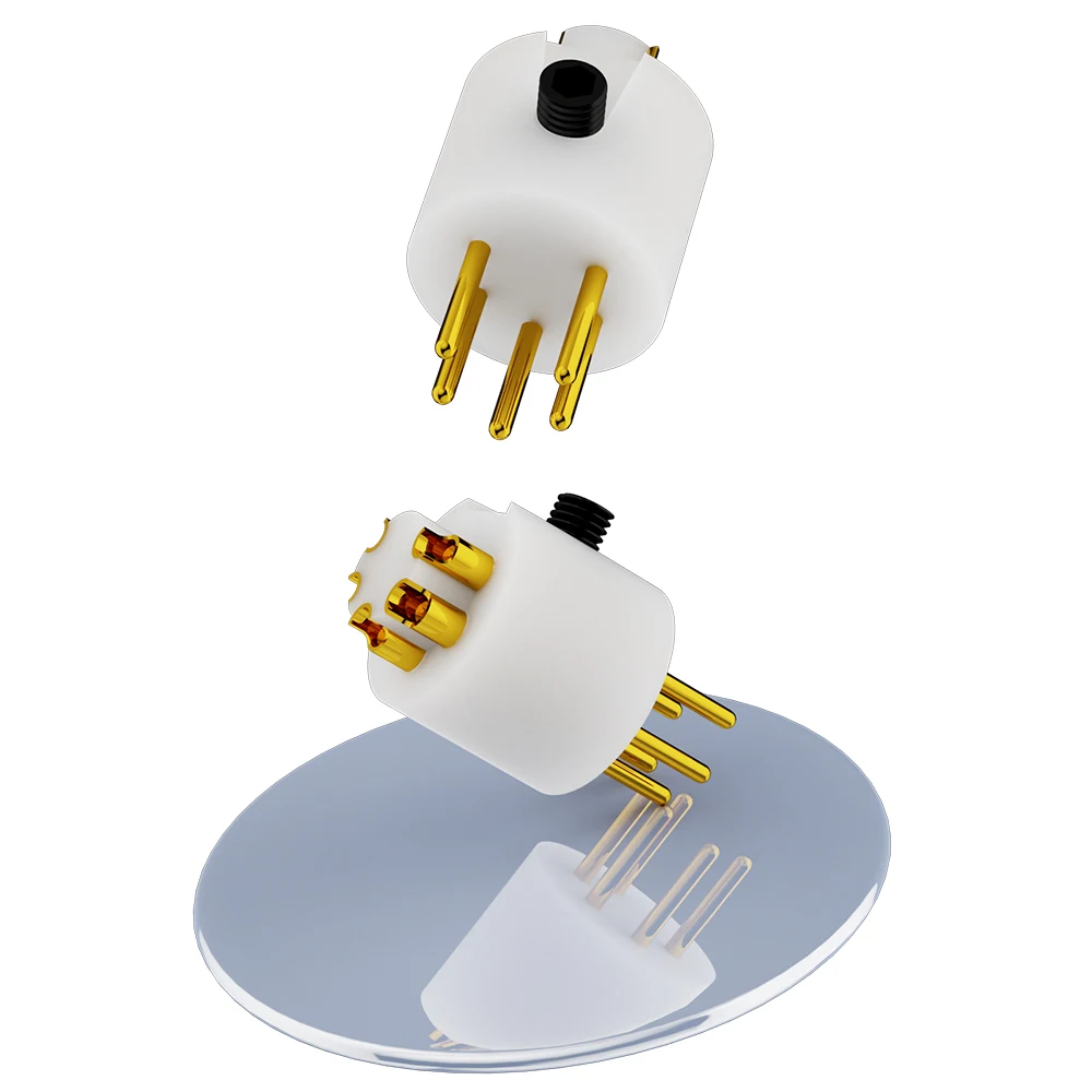 

Monosaudio Rhodium Plated Pure Copper male DIN Phono Plug MDIN R PLUG MALE DIN TONEARM PLUG fits REGA RB250 251 300 301