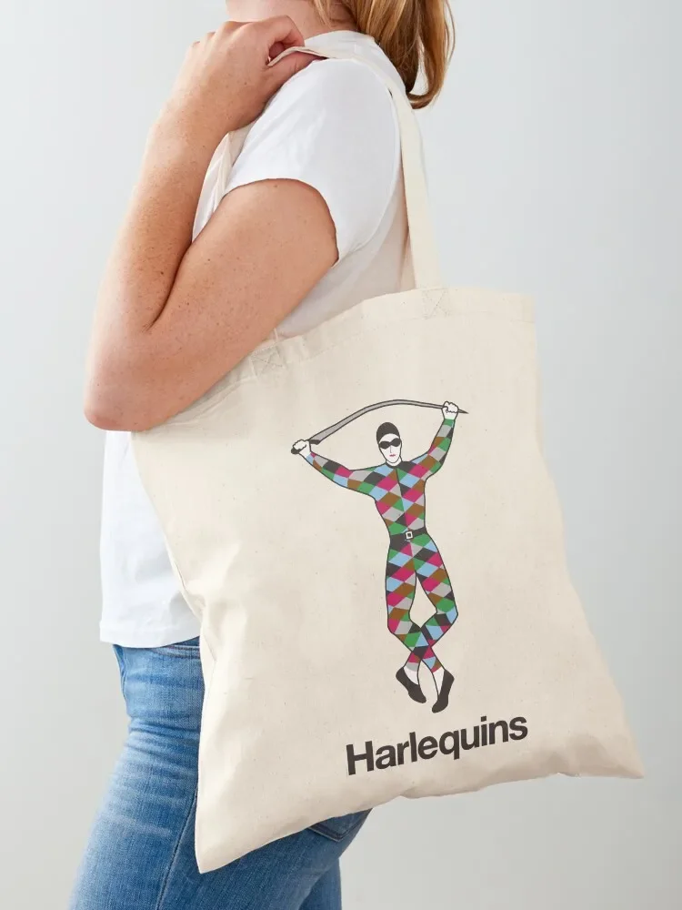 Harlequins Tote Bag أكياس عربة التسوق أكياس التوصيل المجاني حقيبة تسوق شعار أكياس البقالة القابلة لإعادة الاستخدام #1