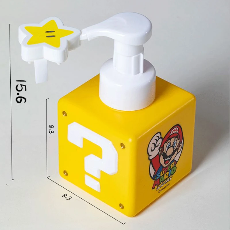 Super Mario Bros Soap Dispenser Anime Hand Sanitizer Container Bathroom Wash Storage Bottle Lotion Dispenser Refillable Bottle