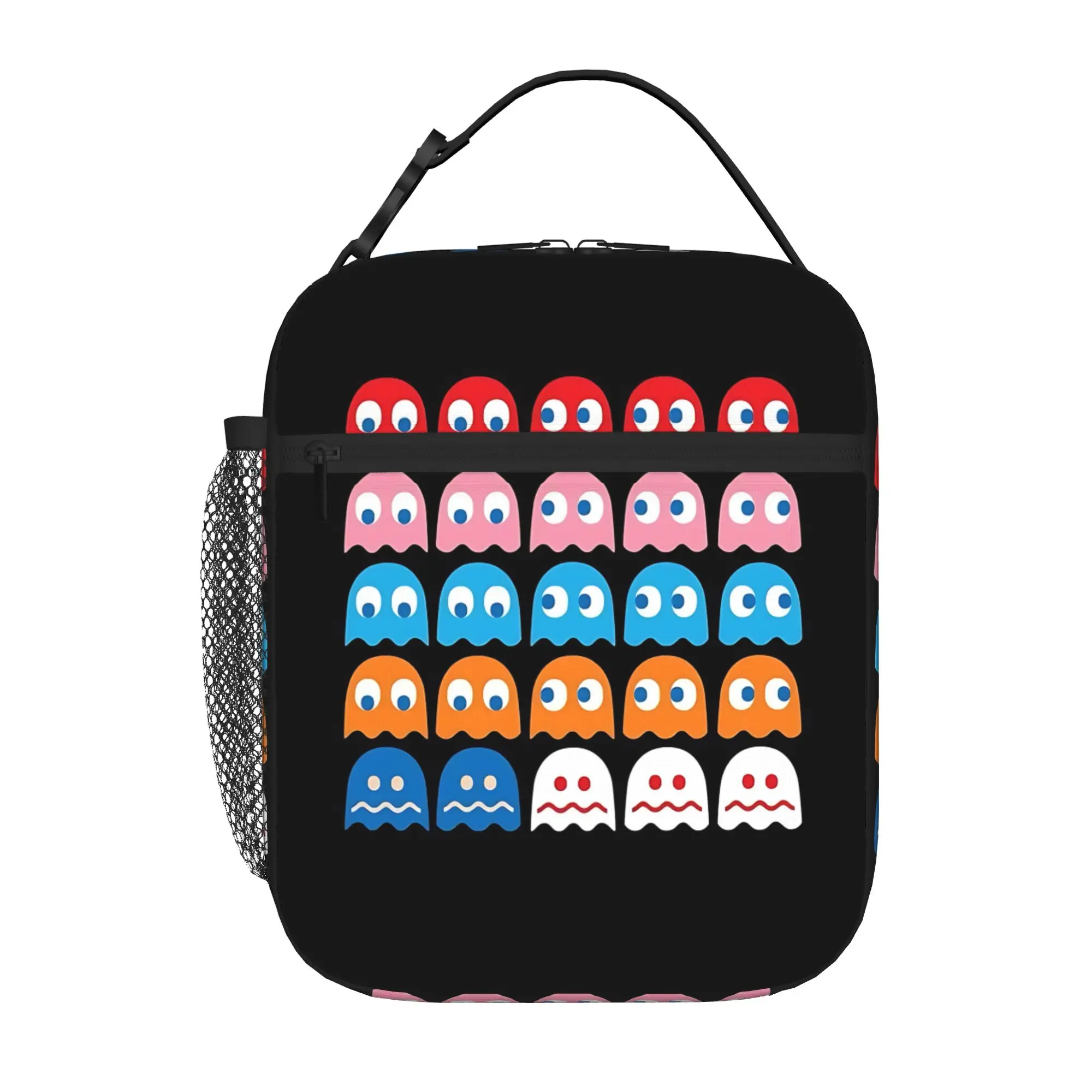 1 Piece For Students Food Container Level Portable Pocket PAC-MAN Zipper Closure Aluminum Foil Food Pouch For Travel