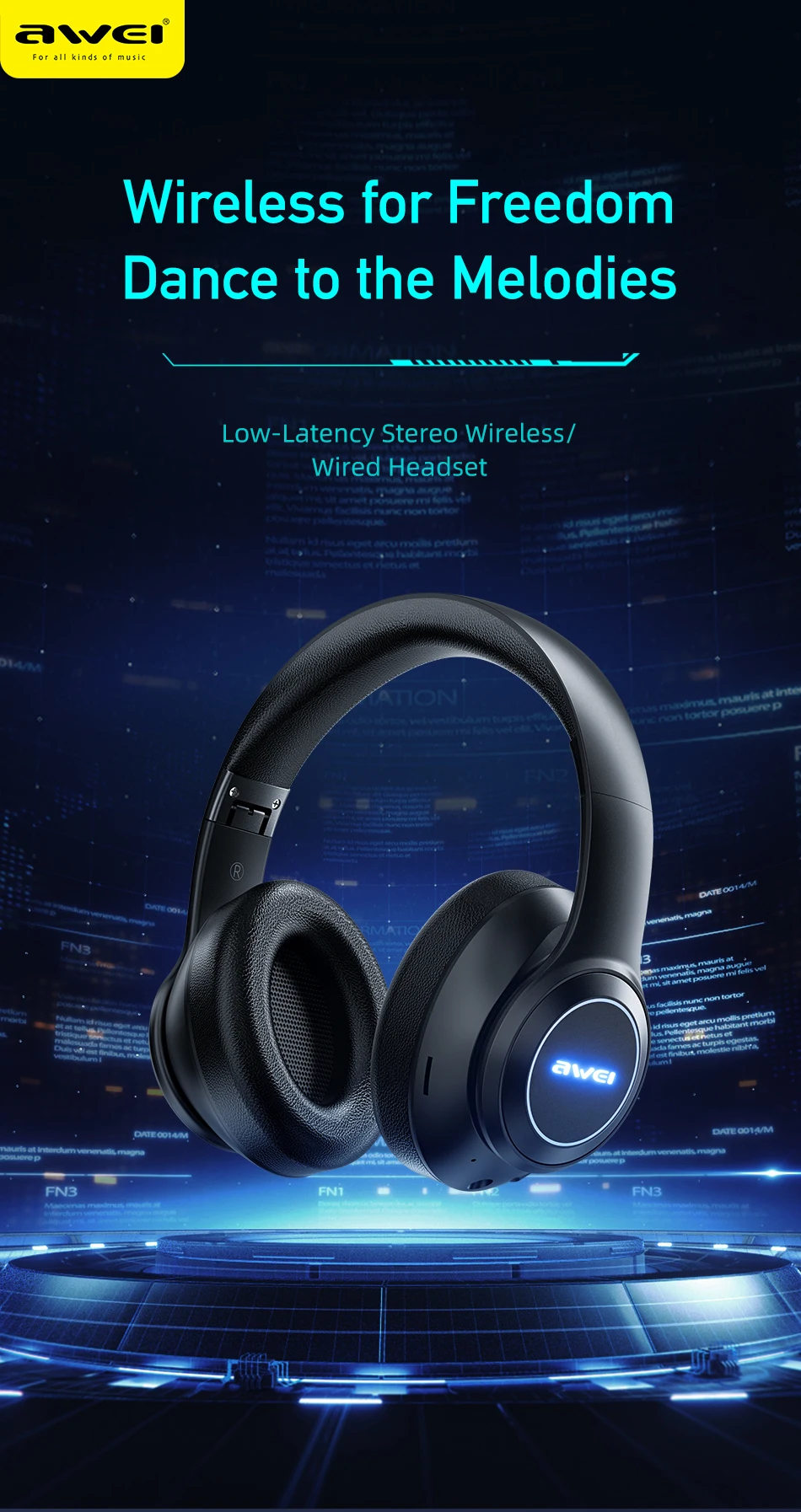 Awei A200BL Headset…