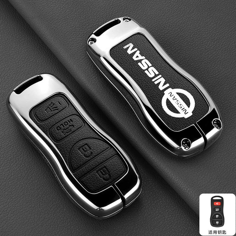 Carro inteligente remoto chave caso capa protetor escudo para nissan 350z maxima sentra armada titan chutes murano auto keyless acessórios