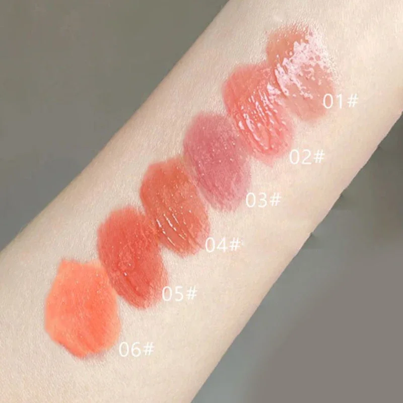 Heallor Sensory Party Water Light Mirror Lip Glaze, Hidrata Hidratante, Não Desbota